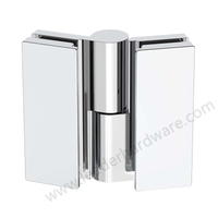 hinged frameless shower door