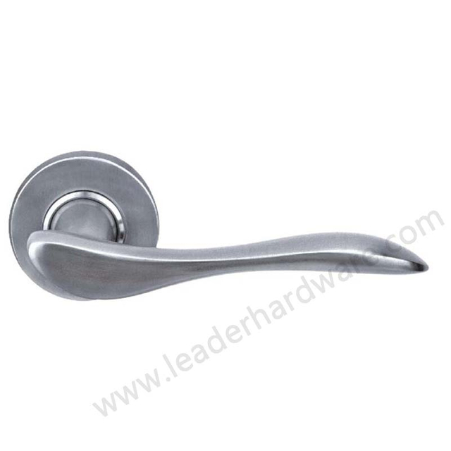 designer solid door lever handle