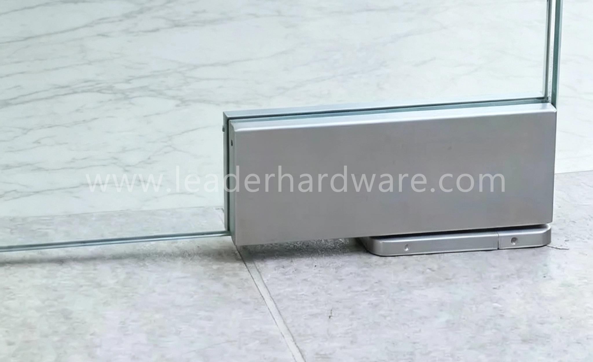 Hydraulic Bottom Patch Fitting Soft-Close | Glass Door Patch Hardware PFS-030